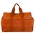 Hermès HERMES Valparaiso MM Borsa in pelle Canvas Chevron Arancione
