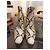 Botas Tory Burch estampado serpiente piel crema - vista 3