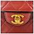 Chanel medio alto classico flap Rosso - vista 11