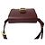 Céline Borsa semi-spalla in pelle di vitello Celine Rosso Bordò - vista 4