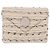 Chanel Clutch Vintage a Catena a Busta in Tweed Piccola Bianco