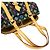 Borsa tote Aurelia MM Monogram Multicolore Louis Vuitton Nero - vista 4