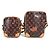 Louis Vuitton Monogram Catgram Pochette Tasche Braun Orange - Ansicht 2