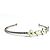Accessorio per capelli in metallo Monogram Louis Vuitton Argento Bianco