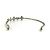 Accessorio per capelli in metallo Monogram Louis Vuitton Argento Bianco - vista 7