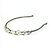 Accessorio per capelli in metallo Monogram Louis Vuitton Argento Bianco - vista 9
