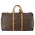 Borsa Keepall Louis Vuitton in tela Monogram 55 Marrone - vista 2
