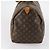 Borsa Keepall Louis Vuitton in tela Monogram 55 Marrone - vista 3