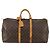 Borsa Keepall Louis Vuitton in tela Monogram 55 Marrone
