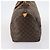 Borsa Keepall Louis Vuitton in tela Monogram 55 Marrone - vista 3