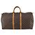 Borsa Keepall Louis Vuitton in tela Monogram 55 Marrone