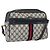 Borsa a Spalla Gucci GG Supreme Sherry Line PVC Blu Navy Oro Auth ep13194 D'oro