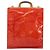 LOUIS VUITTON Borsa Tote Stanton Monogram Vernis Rossa M91078 LV Auth 169097 Rosso - vista 2