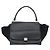 Céline Borsa Trapeze in pelle e suede nera argento autentica 165042 Nero - vista 2