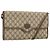 Gucci Borsa a Spalla GG Supreme PVC Beige Oro Auth ka2051 D'oro