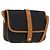 SAINT LAURENT Borsa a Spalla in Tela Rivestita Nera Oro Auth 170468 Nero D'oro