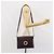 Céline Borsa a Spalla CELINE Circle in Pelle Viola Oro Auth 159845V D'oro Porpora - vista 23