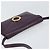 Céline Borsa a Spalla CELINE Circle in Pelle Viola Oro Auth 159845V D'oro Porpora - vista 6