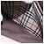 Burberry Bolsa de mão de couro marrom com detalhes em prata Auth BA9916 - vista 22