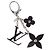 LOUIS VUITTON Bijusac Fleur Deux Charm metallo Argento M65084 LV Auth bs32992