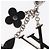 LOUIS VUITTON Bijusac Fleur Deux Charm metallo Argento M65084 LV Auth bs32992 - vista 10