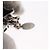 LOUIS VUITTON Bijusac Fleur Deux Charm metallo Argento M65084 LV Auth bs32992 - vista 12