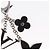 LOUIS VUITTON Bijusac Fleur Deux Charm metallo Argento M65084 LV Auth bs32992 - vista 5