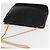 Borsa a spalla a catena Salvatore Ferragamo in pelle nera e oro Auth 149911 Nero D'oro - vista 6