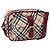 Borsa a spalla Burberry Nova Check Blue Label in nylon beige argento autentica bs33073