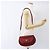 Borsa a Spalla Christian Dior in Pelle Rossa e Oro Auth ep13111 Rosso D'oro - vista 21
