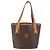 Céline Borsa Tote in Tela Macadam CELINE in Pelle PVC Marrone Oro Auth BA9942 D'oro - vista 2