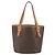 Céline Borsa Tote in Tela Macadam CELINE in Pelle PVC Marrone Oro Auth BA9942 D'oro - vista 3