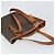 Céline Borsa Tote in Tela Macadam CELINE in Pelle PVC Marrone Oro Auth BA9942 D'oro - vista 6