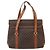Céline Borsa a mano in tela Macadam CELINE in pelle PVC marrone oro Auth 170627 D'oro - vista 3