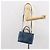 FENDI Sac à main To joule en cuir 2 en 1 Bleu Or Auth 165976 Doré - vue 26