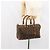 Céline Borsa a mano in tela Macadam C di CELINE con motivo carrozza, marrone e oro, autentica gh1632 - vista 23