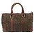 Céline Borsa a mano in tela Macadam C di CELINE con motivo carrozza, marrone e oro, autentica gh1632 - vista 3