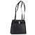 Bolsa de Ombro Vala Ribbon em Couro Azul Marinho e Ouro Auth 170410 da Salvatore Ferragamo Dourado