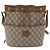 Borsa a Spalla GUCCI GG Plus Supreme PVC Beige Oro Auth ka2009 D'oro - vista 2