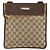 Borsa a Spalla GG Canvas Gucci Beige Argento 27639 Auth 170299 - vista 2