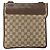 Borsa a Spalla GG Canvas Gucci Beige Argento 27639 Auth 170299 - vista 3