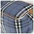 Borsa a Spalla Burberrys Nova Check PVC Blu Oro Auth BA9593 D'oro - vista 12