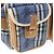 Borsa a Spalla Burberrys Nova Check PVC Blu Oro Auth BA9593 D'oro - vista 24