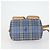Borsa a Spalla Burberrys Nova Check PVC Blu Oro Auth BA9593 D'oro - vista 9