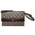Bolso multiway de cuero monograma vintage Givenchy gris marrón Castaño