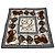 Sciarpa Astratta Vintage Fendi Bianca Nera Marrone Multicolore