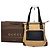 Vintage Gucci Canvas/Leder Handtasche in Kamelbraun