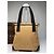 Vintage Gucci Canvas/Leder Handtasche in Kamelbraun - Ansicht 13