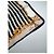 Sciarpa Stripes Vintage Fendi Nero Bianco Oro - vista 2