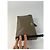 Vintage Givenchy Logo Leder Clutch Grau - Ansicht 9